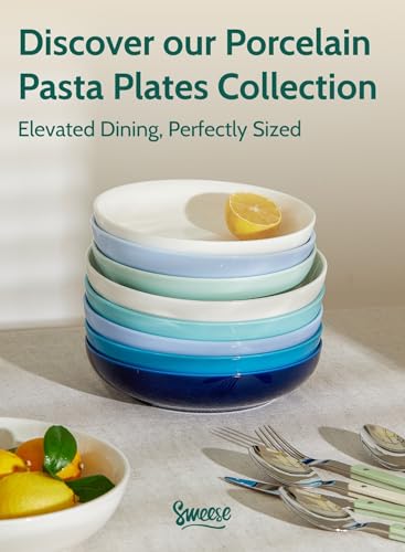 Pasta Bowls 22 Ounce Salad Serving Bowls Set of 6 (6 Count)