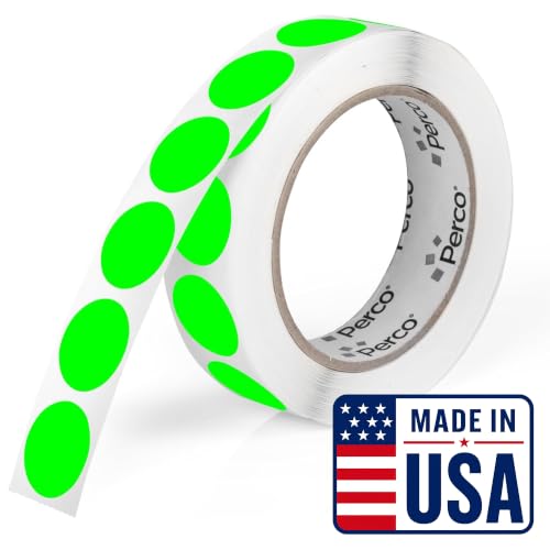 Neon Green Round Circle Dot Sticker 1