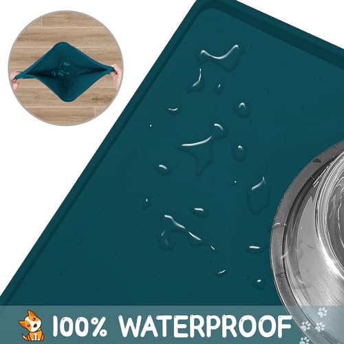 Silicone Cat & Dog Food Mat for Floors Waterproof