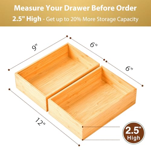Bamboo Kitchen Drawer Organizer
