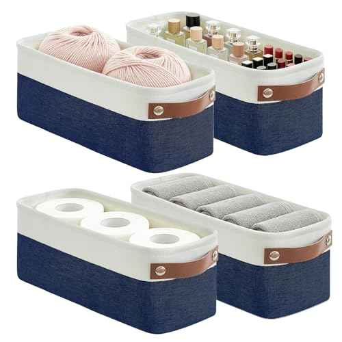 Small Fabric Storage Baskets (4 Count)