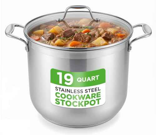 19 Qt Stock Pot with Lid