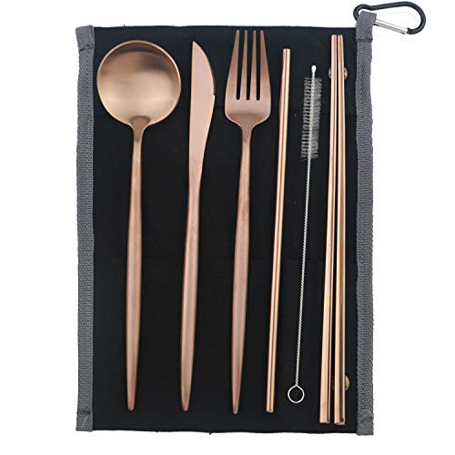 Portable 6 Pieces Flatware Set