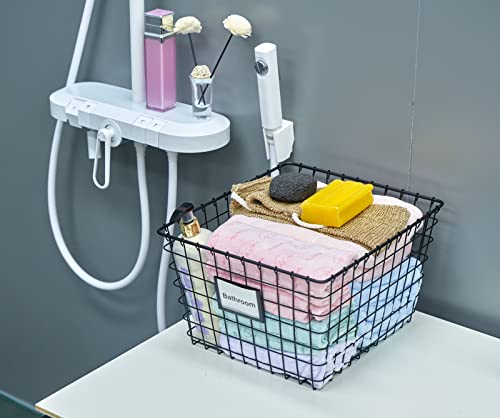 4 Pack【Extra Large】 Wire Handmade Storage Basket for Organizing Household Goods