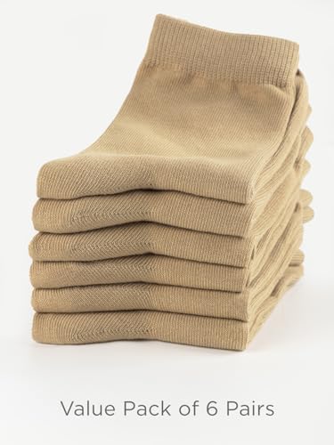 Unisex Kids Boys Girls Soft Cotton School Socks 8 (6 Count)