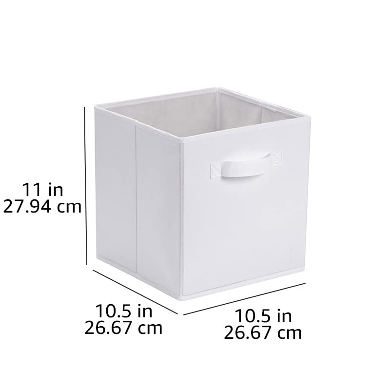 Collapsible Fabric Storage Cubes Organizer with Handles (6 Count)