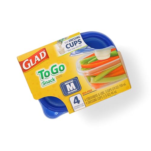 GladWare To Go Medium Rectangle Snack Containers (24 Count)