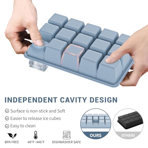 Silicone Ice Cube Tray 2 Pack (2 Count)