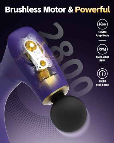 2-in-1 Detachable Muscle Massage Gun Deep Tissue with Extension Handle