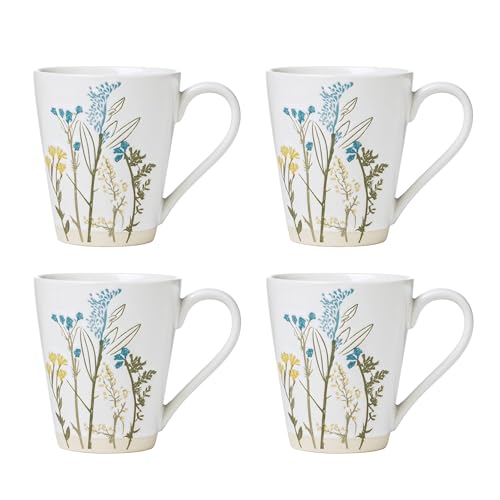 Wildflowers Stoneware Mug Set for 4 (4 Count)