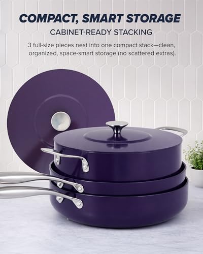 Essential Series 5PC Ceramic Cookware Set PFAS
