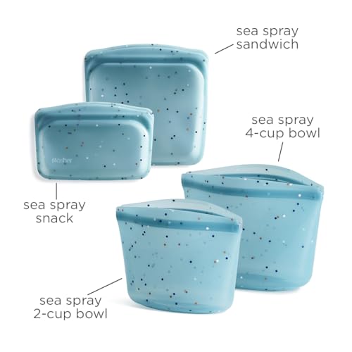 Silicone Reusable Food Storage Bags (4 Count)