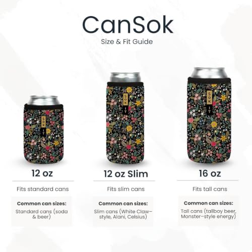CanSok Sleeve for Beer & Soda Insulated Neoprene Cover
