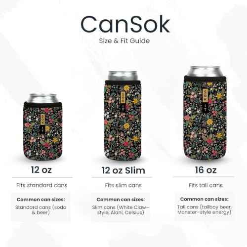 CanSok Sleeve for Beer & Soda Insulated Neoprene Cover