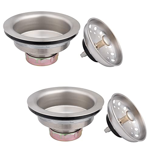 2 Pack Kitchen Sink Basket Strainer and Stopper (2 Count)
