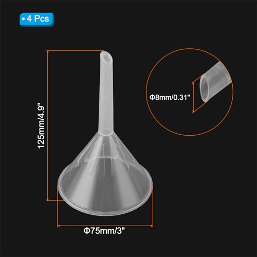 3 Inch Clear Plastic Funnel