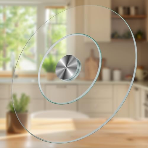 20" Tempered Glass Lazy Susan Turntable