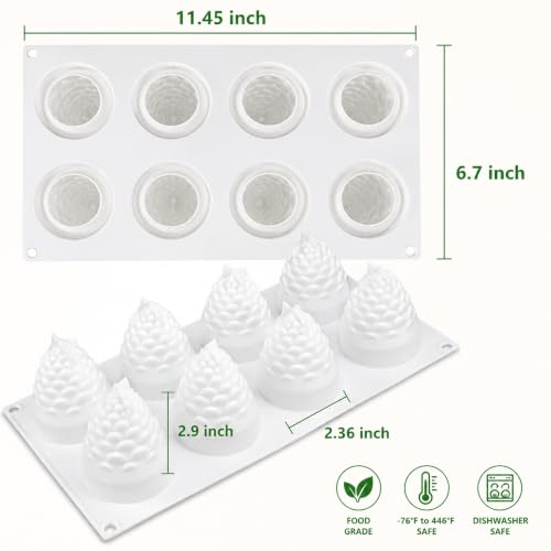 Pine Cone Silicone Mold for Baking Mousse Cake