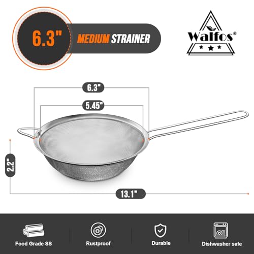 6.3 Inch Fine Mesh Strainer