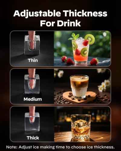 Clear Ice Cube Maker Countertop