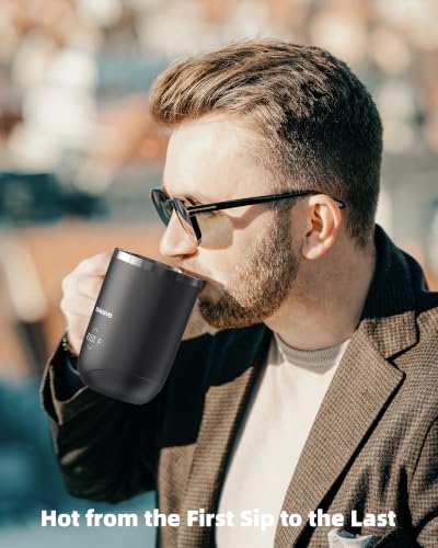 Smart Heated Coffee Mug with Custom Brew Modes