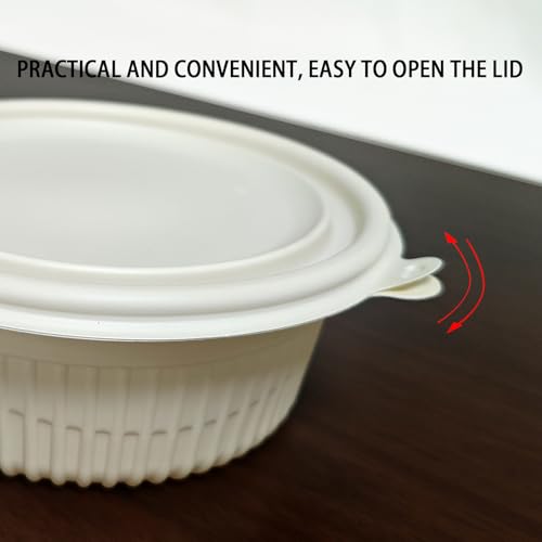 30 Pack 16 ounce Round Disposable Biodegradable containers (30 Count)