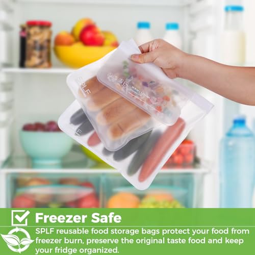 10 Pack Dishwasher Safe Reusable Snack Bags (10 Count)