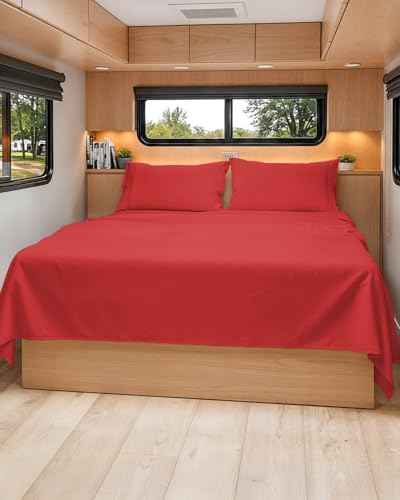 Short Queen Size 4 Piece Bed Sheet Set