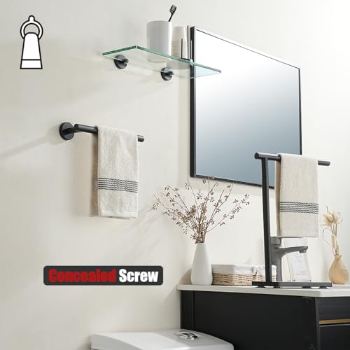Hand Towel Holder Towel Ring Black