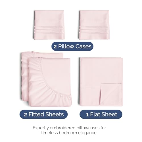 Split King Size 5 Piece Sheet Set