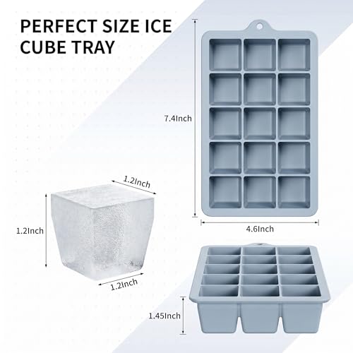 Silicone Ice Cube Tray 2 Pack (2 Count)