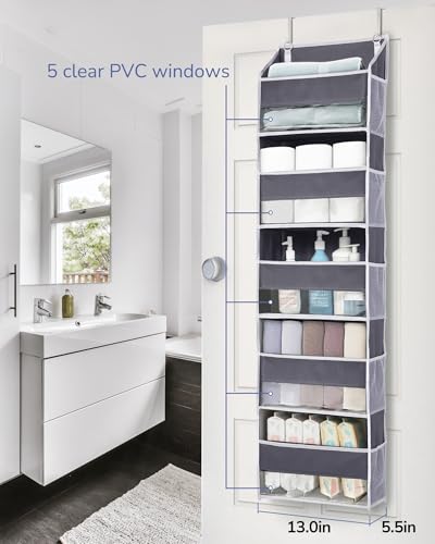 1 Pack Compact Size Over Door Organizer Slim Door Storage for Small