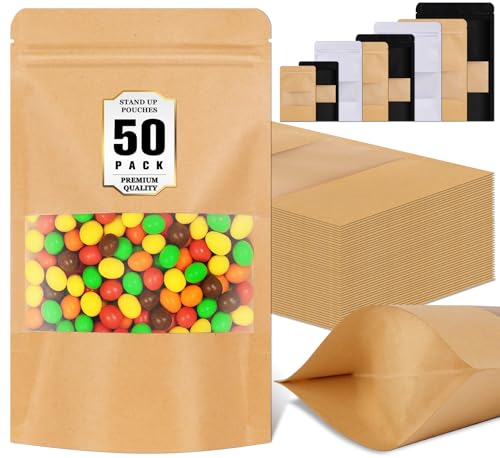 50 Pack Resealable Bags for Small Business