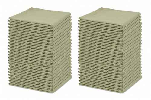 Organic Cotton Bulk Sage Green Flour Sack Kitchen Towels (10 Count)