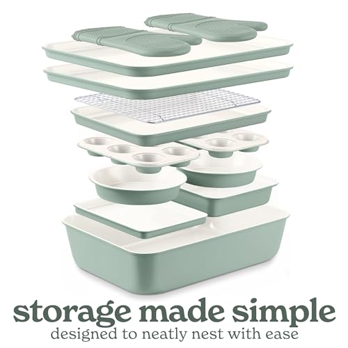 Nonstick Stackable Bakeware Set (13 Count)
