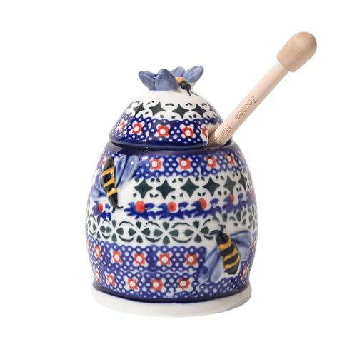 10oz Handpainted Ceramic Honey Dispenser (10 Fl Oz)