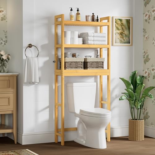 Bamboo Over The Toilet Storage Cabinet (3 Count)