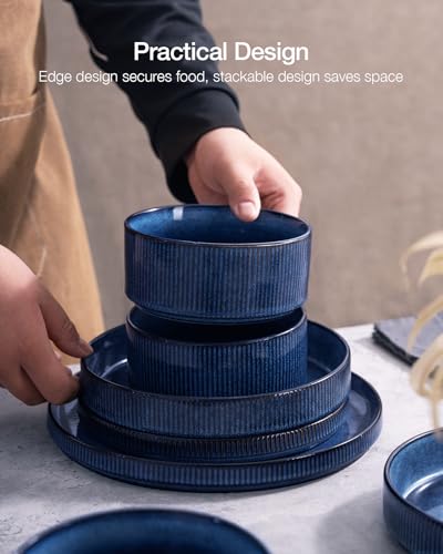 Star Stoneware Dinnerware Sets with Pasta Bowls (24 Count)
