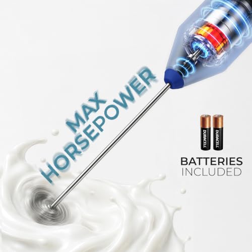 Powerful Milk Frother AA Batteries Included
