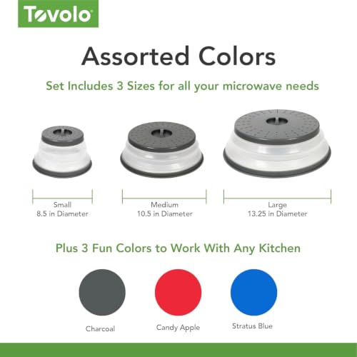 Microwave Splatter Cover for Food (3 Count)