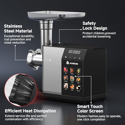 Multifunctional Digital Meat Grinder Electric 3000W Max
