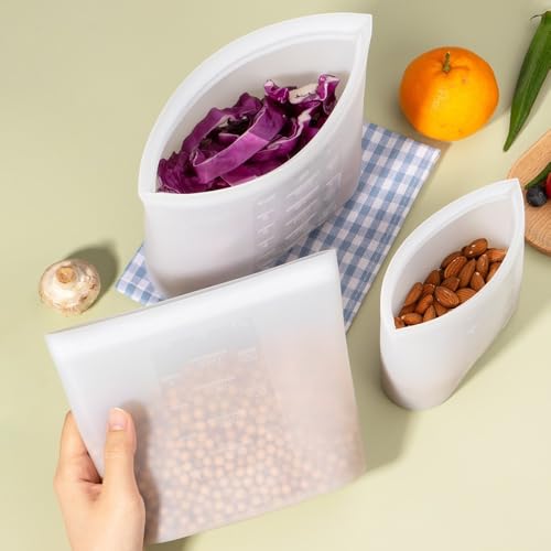 Large Reusable Food Bags 4 Pack
