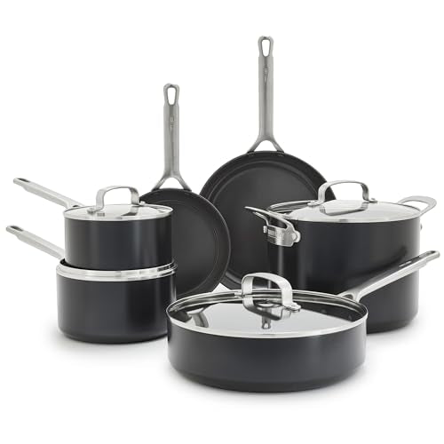 x Bobby Flay Hard Anodized Nonstick 10 Piece Cookware Set