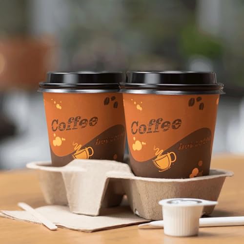 12 oz Paper Hot Coffee Cups [1000 ct] Disposable (1000 Count)