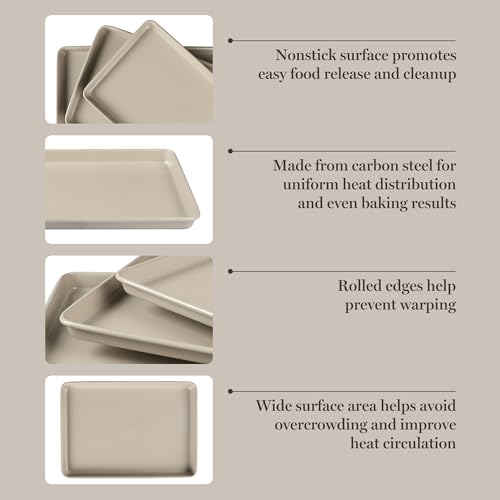 Gallen 3 Piece Cookie Sheet Set (3 Count)