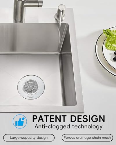 4 Pack Reversible Kitchen Sink Drain Strainer (4 Count)