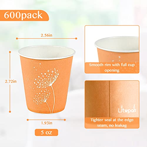 600 Pack 5 oz Paper Cups
