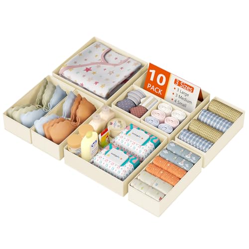 Drawer Organizer Clothes 10 Pack (10 Count)