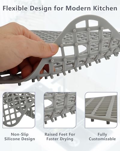 2 Pack Silicone Sink Protectors for Kitchen Sink