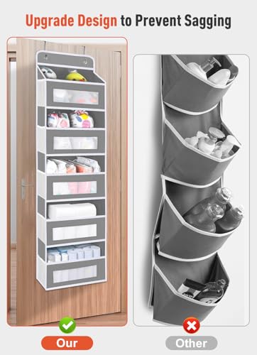 10 Side Pockets Over the Door Organizer for Pantry (2 Count)